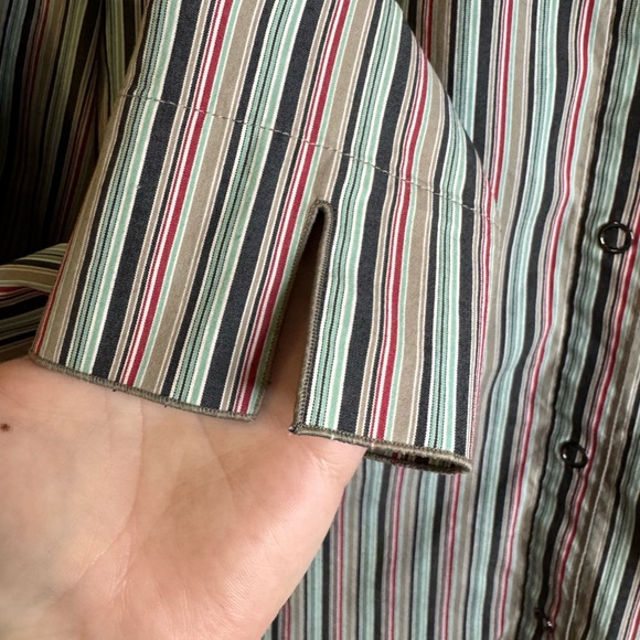Lafayette 148 New York SZ 4 Striped Button Down Shirt - Multicolor - Picture 7 of 8